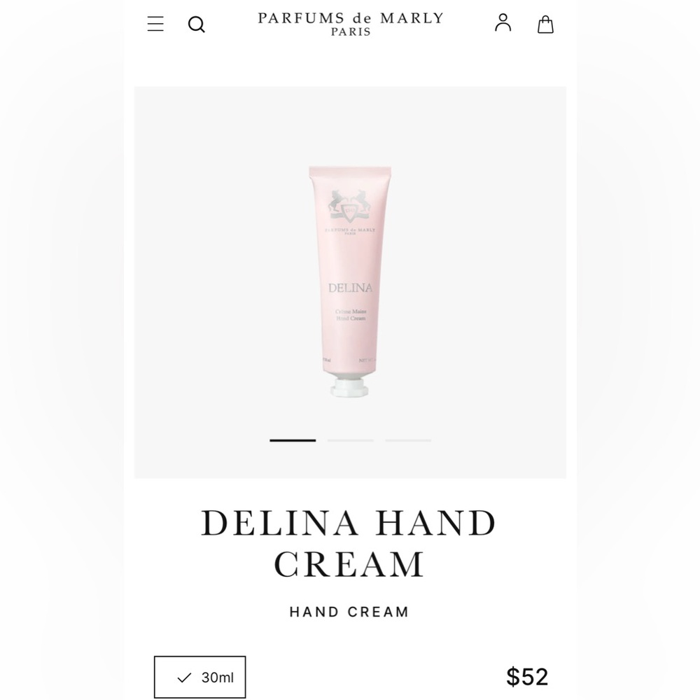 PARFUMS DE MARLY DELINA 1 OZ HAND CREAM “METAL TUBE” (BRAND NEW WITHOUT BOX)